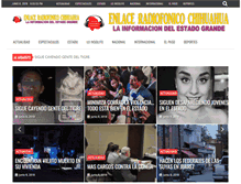 Tablet Screenshot of enlaceradiofonicochihuahua.com